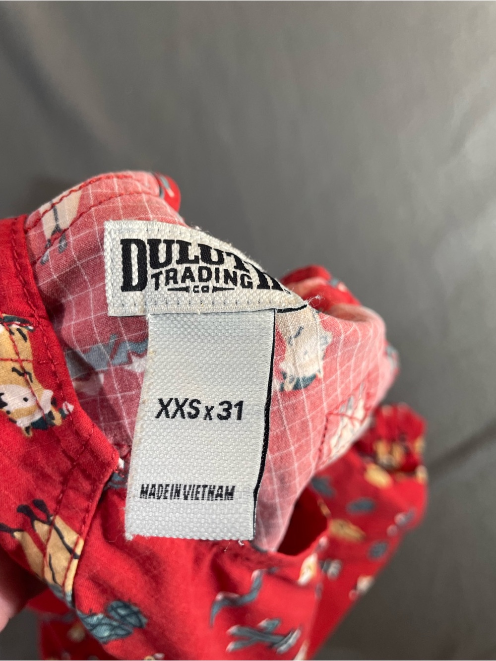 Duluth Trading Co Heirloom Gardening Overalls - Red Llama Cacti Print xxs x 31 - Picture 10 of 12